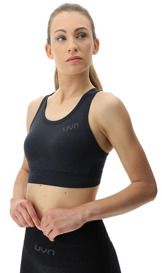 Топ женский UYN Running Exceleration Ow Black/Iron - Фото 3 большая