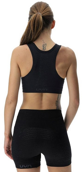 Топ женский UYN Running Exceleration Ow Black/Iron - Фото 5 большая