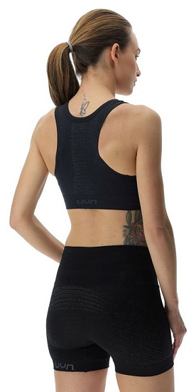 Топ женский UYN Running Exceleration Ow Black/Iron - Фото 6 большая