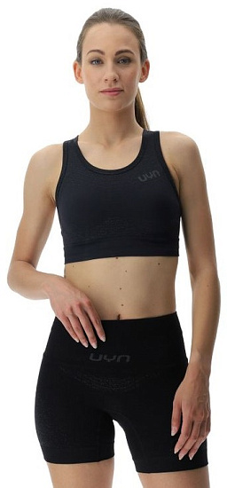Топ женский UYN Running Exceleration Ow Black/Iron - Фото 7 большая