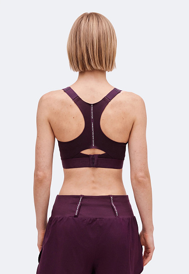 Топ женский ASICS Road Combination Dark Aubergine - Фото 3 большая