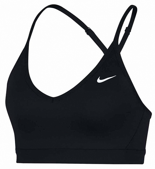 Топ женский Nike Indy Bra Black/Black/Black/White - Фото 1 большая