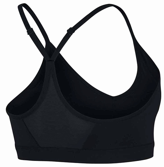 Топ женский Nike Indy Bra Black/Black/Black/White - Фото 2 большая