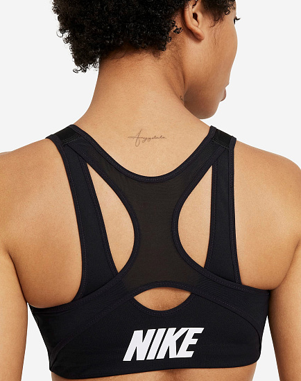 Топ женский Nike Dri-FIT Shape Black/Black/White/White - Фото 4 большая