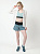 Топ женский Mizuno Tech High Support Cloud Blue - Фото 5 малая
