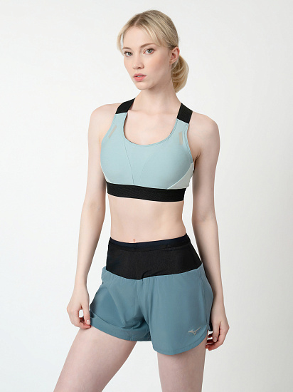 Топ женский Mizuno Tech High Support Cloud Blue - Фото 3 большая