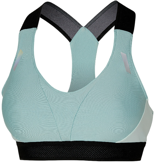 Топ женский Mizuno Tech High Support Cloud Blue - Фото 1 большая