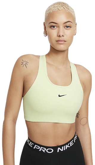 Топ женский Nike Swoosh Lime Ice/Black - Фото 3 большая