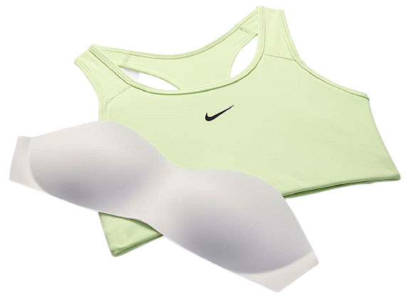 Топ женский Nike Swoosh Lime Ice/Black - Фото 7 большая