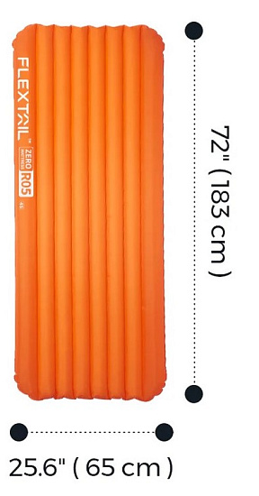 Коврик надувной Flextail R5 Inflatable Bed Orange - Фото 2 большая