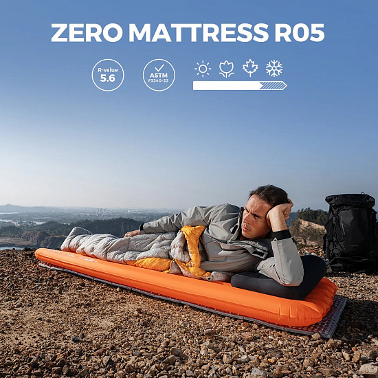 Коврик надувной Flextail R5 Inflatable Bed Orange - Фото 3 большая
