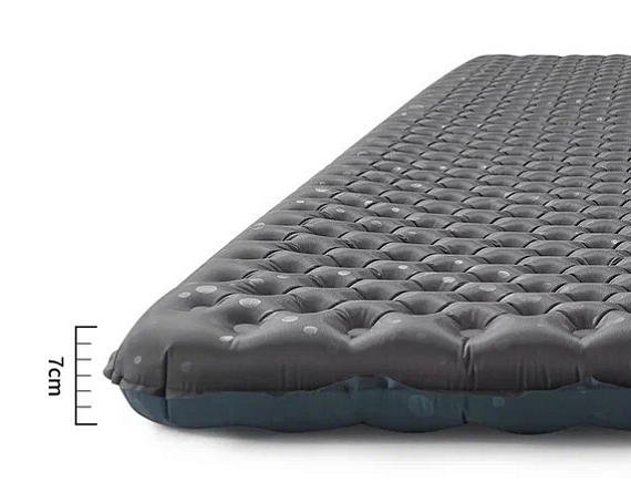 Коврик надувной Naturehike R3.5 Square Black - Фото 2 большая