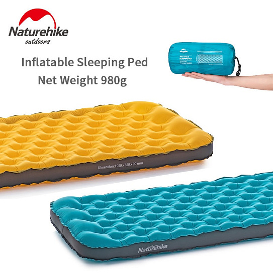 Коврик Naturehike 20Fcd-3D Side Wall Yelllow - Фото 3 большая