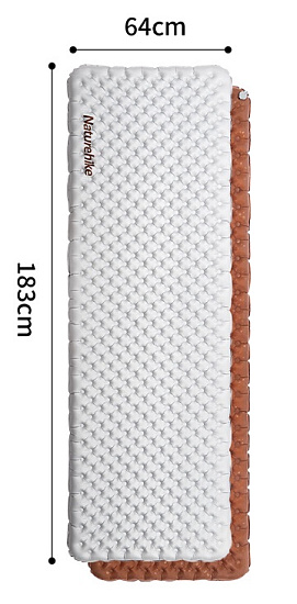 Коврик надувной Naturehike R5.8 Silvery - Фото 2 большая