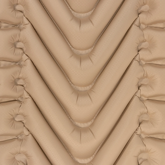 Коврик надувной Klymit Insulated Static V Luxe SL песочный - Фото 3 большая