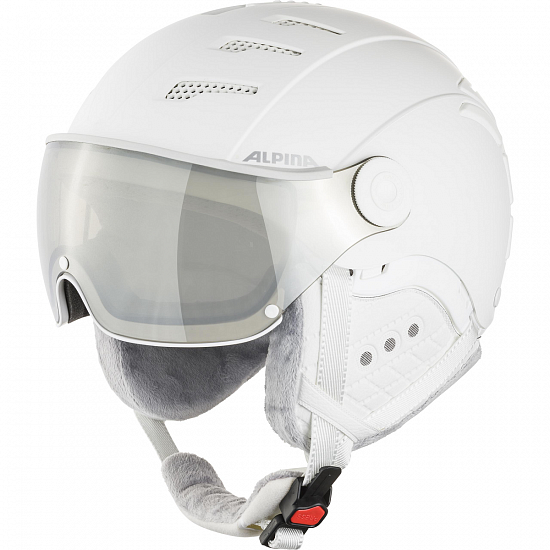 Горнолыжный шлем Alpina Jump 2.0 VM White/Grey Matt - Фото 1 большая