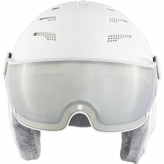 Горнолыжный шлем Alpina Jump 2.0 VM White/Grey Matt - Фото 3 большая