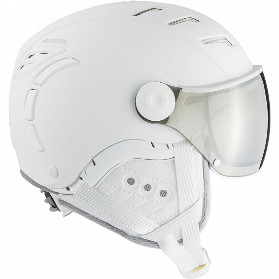 Горнолыжный шлем Alpina Jump 2.0 VM White/Grey Matt - Фото 4 большая
