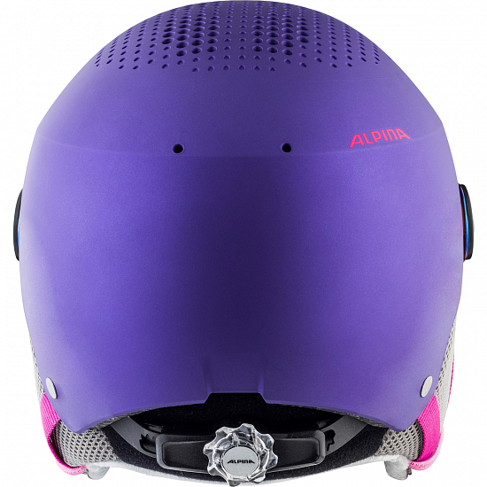 Горнолыжный шлем детский Alpina Zupo Visor Violet Matt - Фото 2 большая