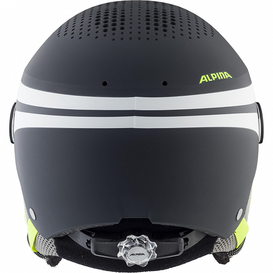 Горнолыжный шлем детский Alpina Zupo Visor Charcoal/Neon Matt - Фото 2 большая