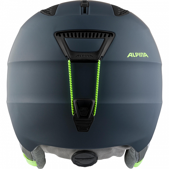Горнолыжный шлем детский Alpina Grand Charcoal/Neon Yellow - Фото 3 большая