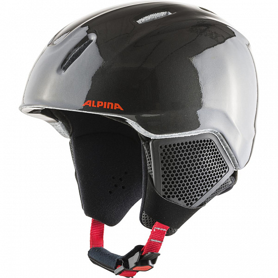 Горнолыжный шлем детский Alpina Carat LX Charcoal Red - Фото 1 большая