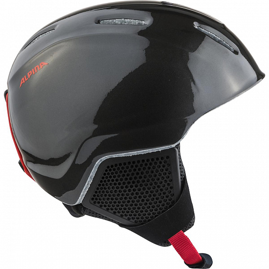 Горнолыжный шлем детский Alpina Carat LX Charcoal Red - Фото 2 большая