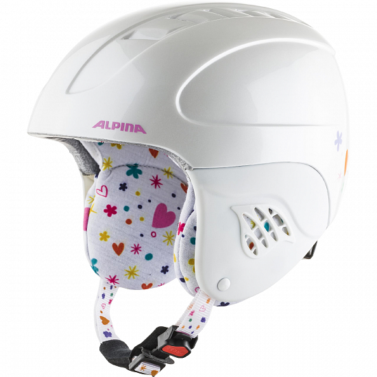 Горнолыжный шлем Alpina Carat White/Deco - Фото 1 большая