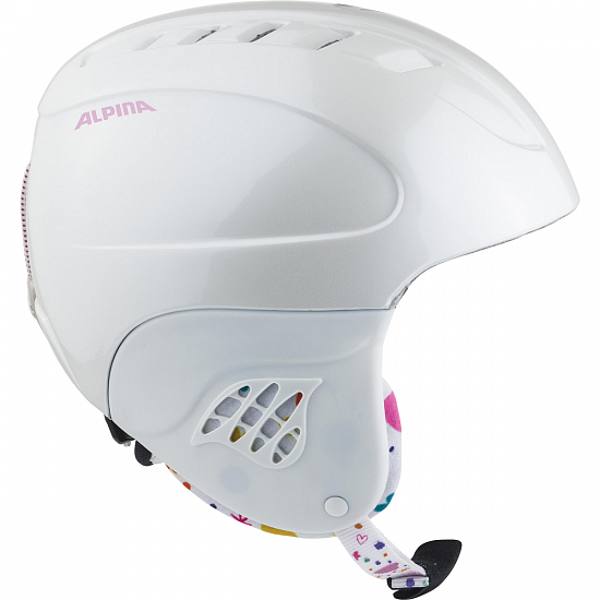 Горнолыжный шлем Alpina Carat White/Deco - Фото 2 большая