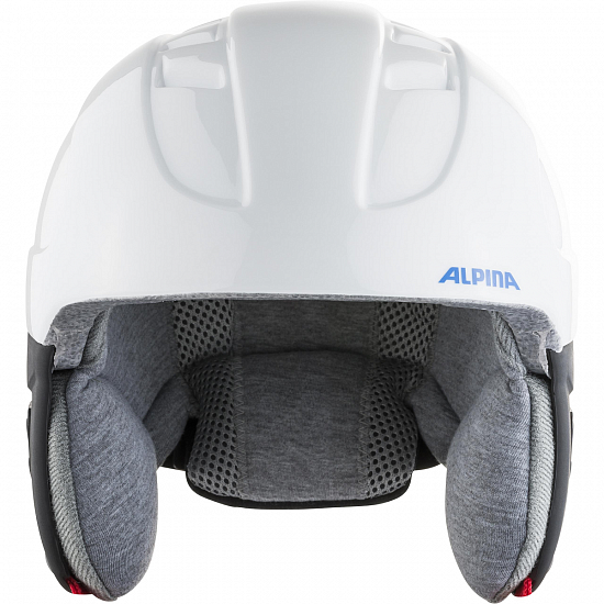 Горнолыжный шлем Alpina Carat White/Red/Blue - Фото 3 большая