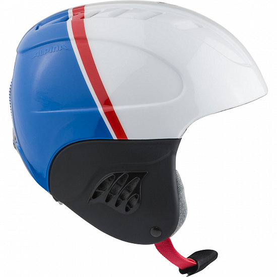 Горнолыжный шлем Alpina Carat White/Red/Blue - Фото 4 большая