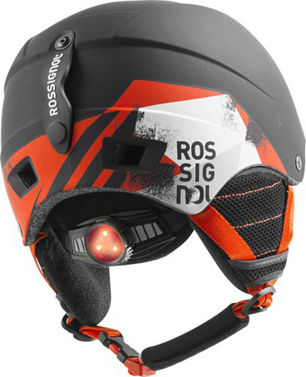 Горнолыжный шлем детский Rossignol Comp J Black-Led - Фото 2 большая