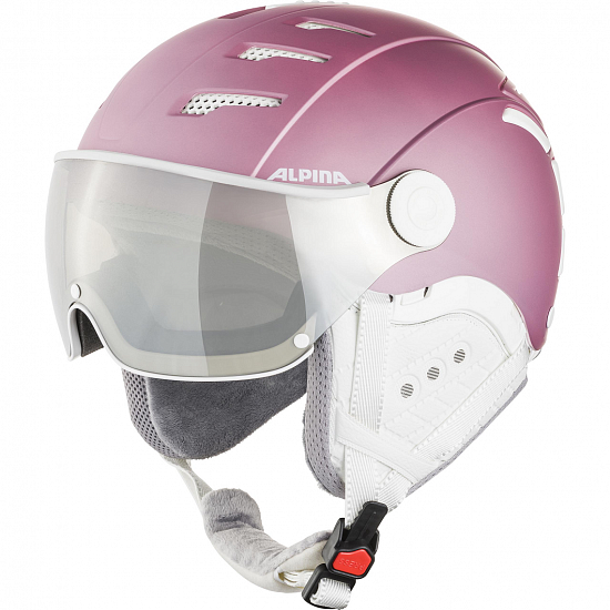 Горнолыжный шлем Alpina Jump 2.0 S2 Berry/ White Matt - Фото 1 большая