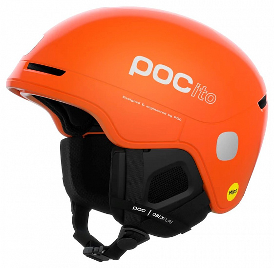 Горнолыжный шлем детский POC POCito Obex MIPS Fluorescent Orange - Фото 1 большая