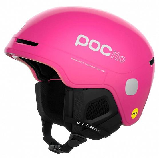 Горнолыжный шлем детский POC POCito Obex MIPS Fluorescent Pink - Фото 1 большая