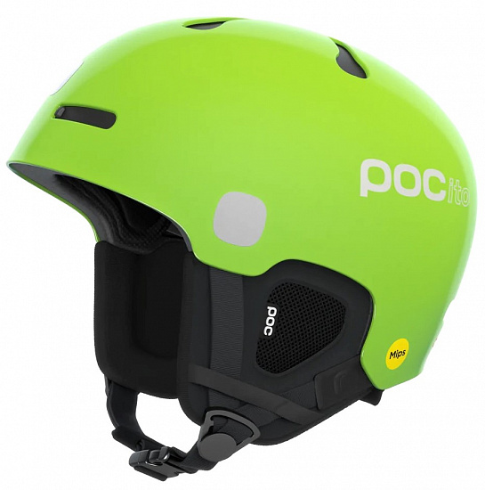 Горнолыжный шлем детский POC POCito Auric Cut MIPS Fluorescent Yellow/Green - Фото 1 большая