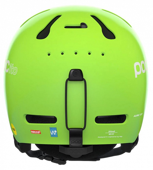 Горнолыжный шлем детский POC POCito Auric Cut MIPS Fluorescent Yellow/Green - Фото 4 большая