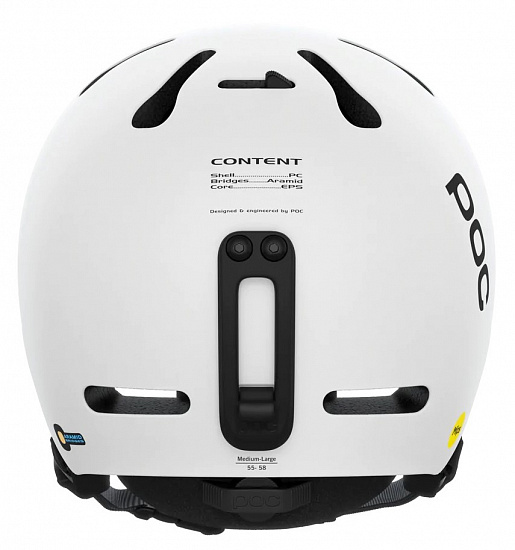 Горнолыжный шлем POC Fornix MIPS Hydrogen White Matt - Фото 5 большая