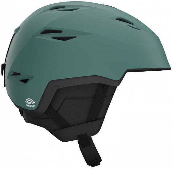 Горнолыжный шлем Giro Grid Spherical Matte Grey Green - Фото 1 большая