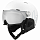 Горнолыжный шлем Bolle Might Visor Premium Mips White Matte - Фото 1 малая
