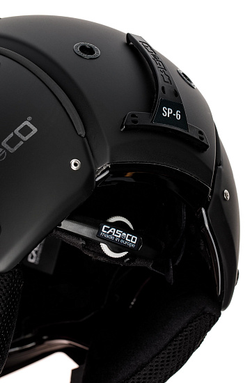 Горнолыжный шлем Casco SP-6 Visor Vautron Multilayer Black - Фото 4 большая