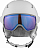 Горнолыжный шлем женский Salomon Mirage Ca Photo White/Aw Blue - Фото 3 малая