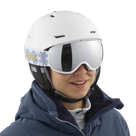 Горнолыжный шлем женский Salomon Icon LT Ca White - Фото 5 большая