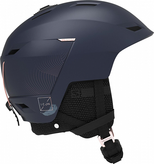 Горнолыжный шлем женский Salomon Icon LT Ca Wisteria Navy - Фото 1 большая