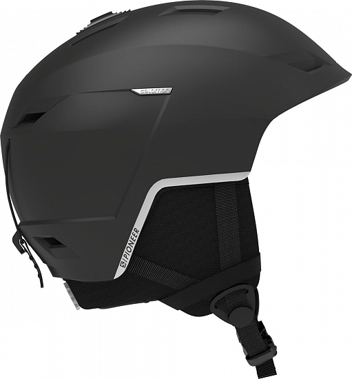 Горнолыжный шлем Salomon Pioneer LT Black Silver - Фото 1 большая