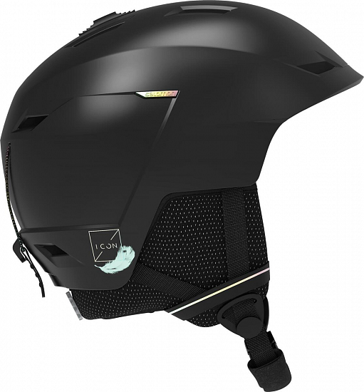 Горнолыжный шлем женский Salomon Icon LT Black - Фото 1 большая