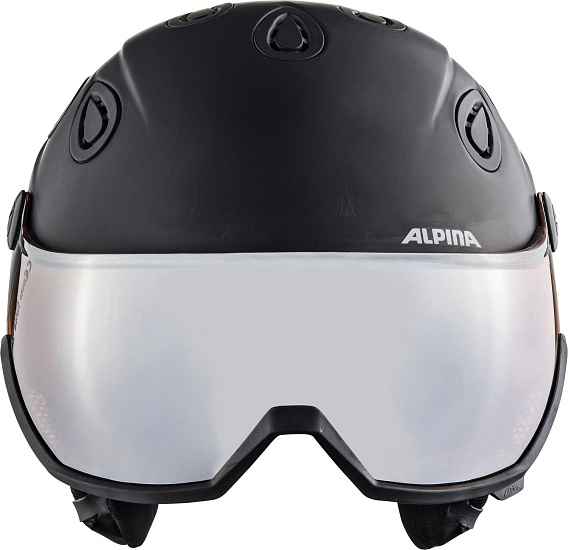 Горнолыжный шлем Alpina Grap Visor HM Black Matt - Фото 3 большая