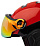 Горнолыжный шлем Kask Montecarlo Visor Red - Фото 3 малая