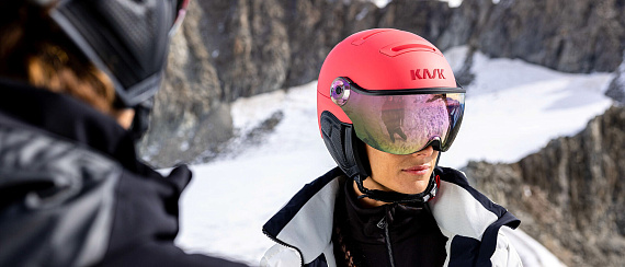 Горнолыжный шлем Kask Shadow Visor Poppy - Фото 2 большая