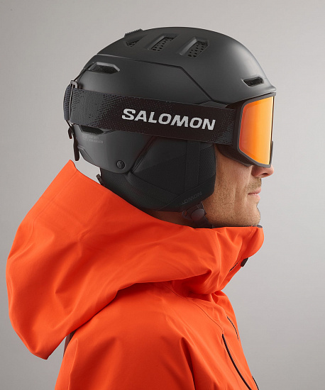 Горнолыжный шлем Salomon Husk Pro Mips Black - Фото 3 большая